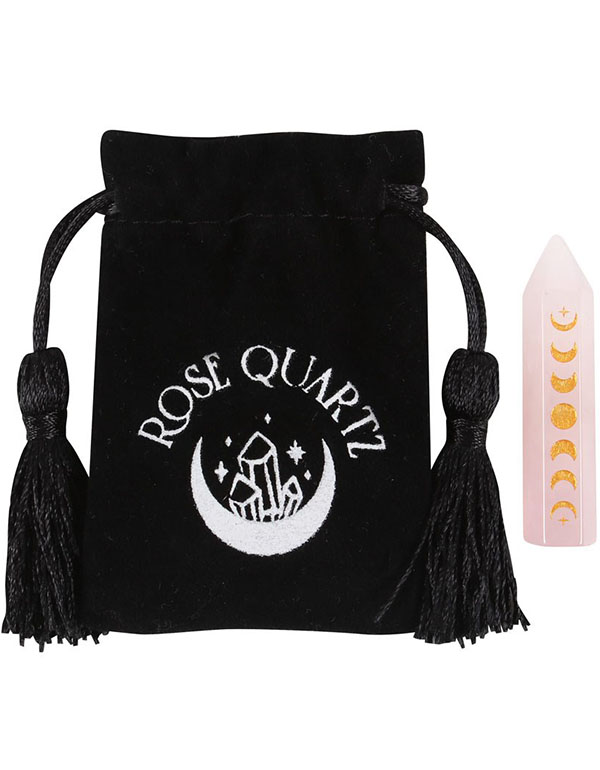 Cover: Rose Quartz Moon Phase Crystal Point