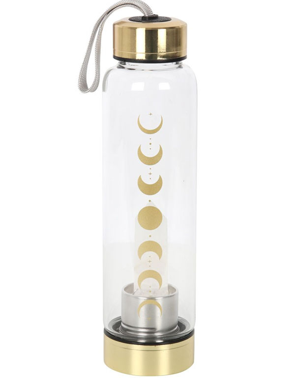 Cover: Quartz Moon Phase Glass Water Bottle