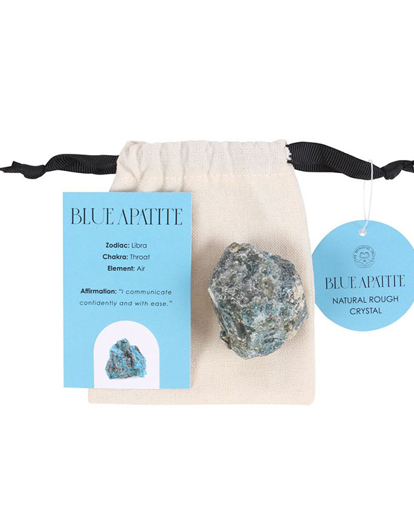 Cover: Blue Apatite Healing Rough Crystal