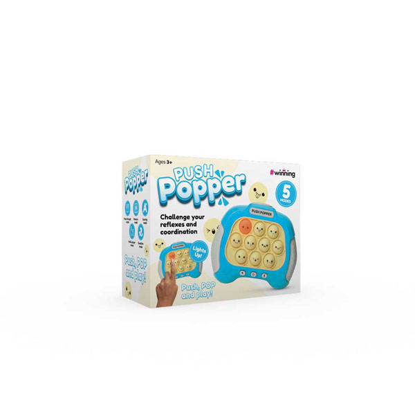 Push Popper Game - Blue