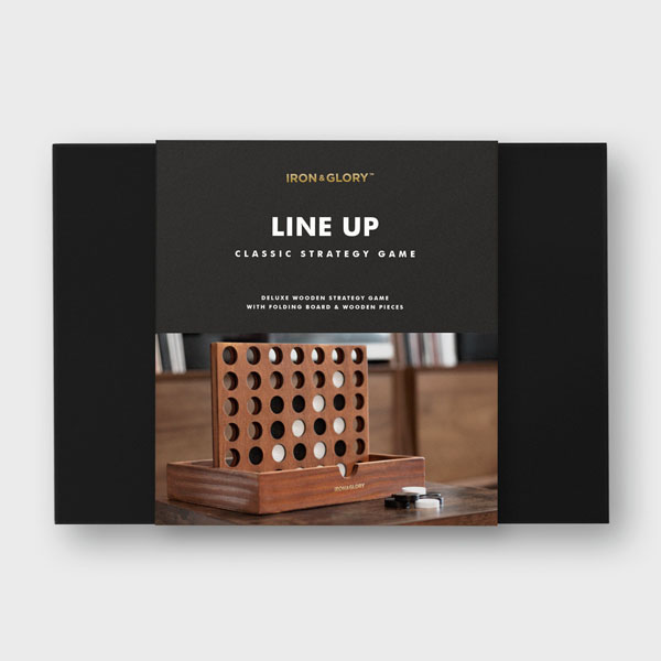 Line Up - Wooden 4 In A Row Game