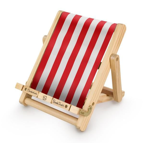Cover: Deckchair Book Stand - Stripy Red