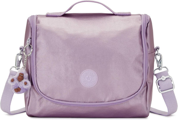 Kipling New Kichirou Metallic Berry Lunch Box