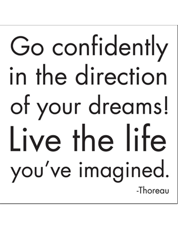 Cover: Quotable Magnets - "Go confidently in the direction of your dreams"