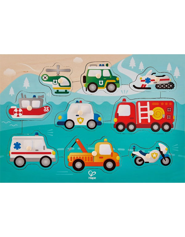 Hape Emergency Peg Puzzle