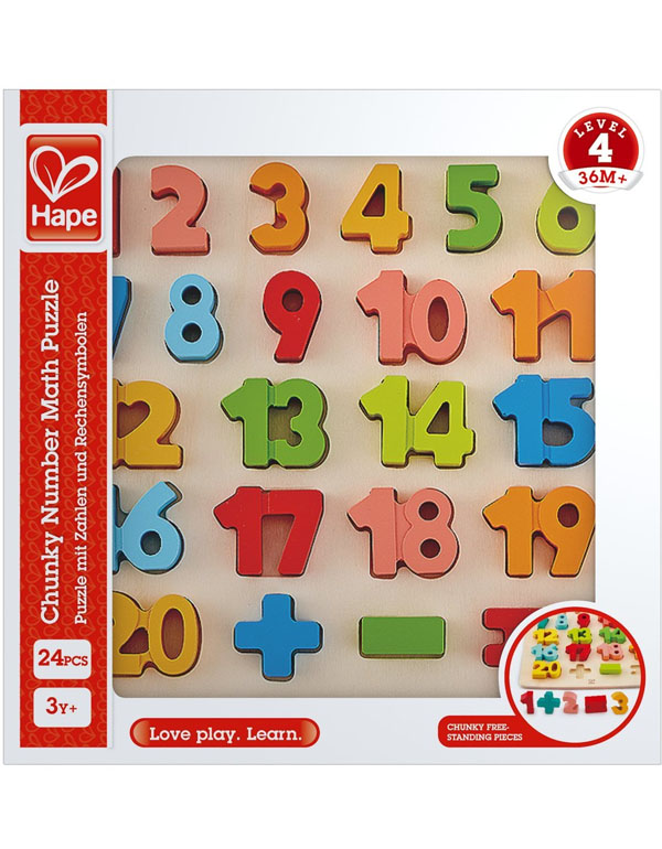 Hape Chunky Number Math Puzzle