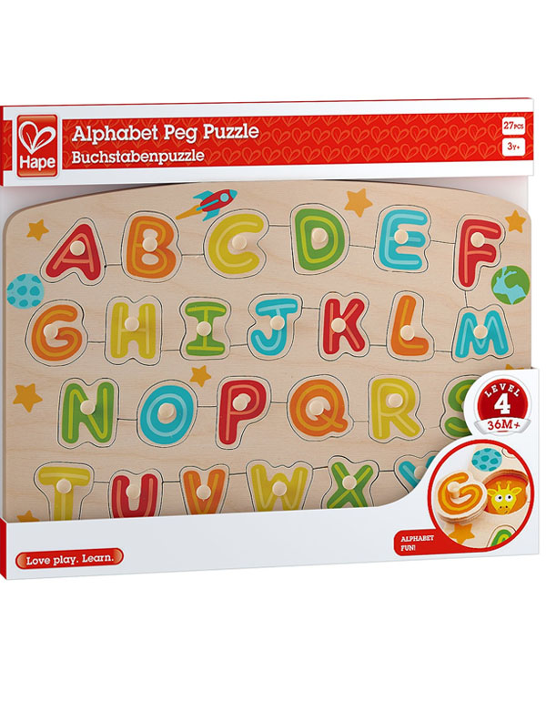 Hape Alphabet Peg Puzzle