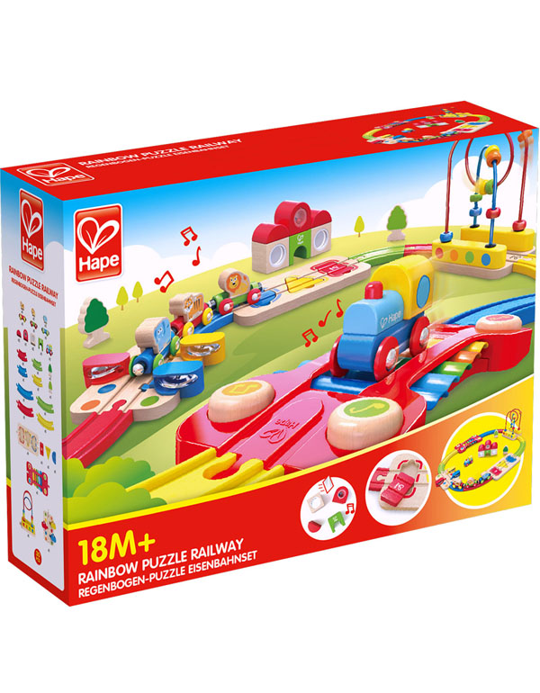 Hape Rainbow Puzzle Railway