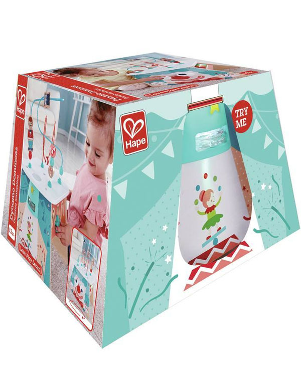 Change name to Hape Light-Up Circus Activity Cube