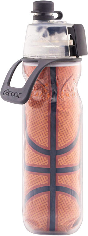 O2Cool 20Oz Mist N Sip Insulated Bottle Basketball