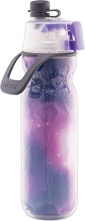 O2Cool 20Oz Insulated Mist N Sip Bottle Celestial Purple