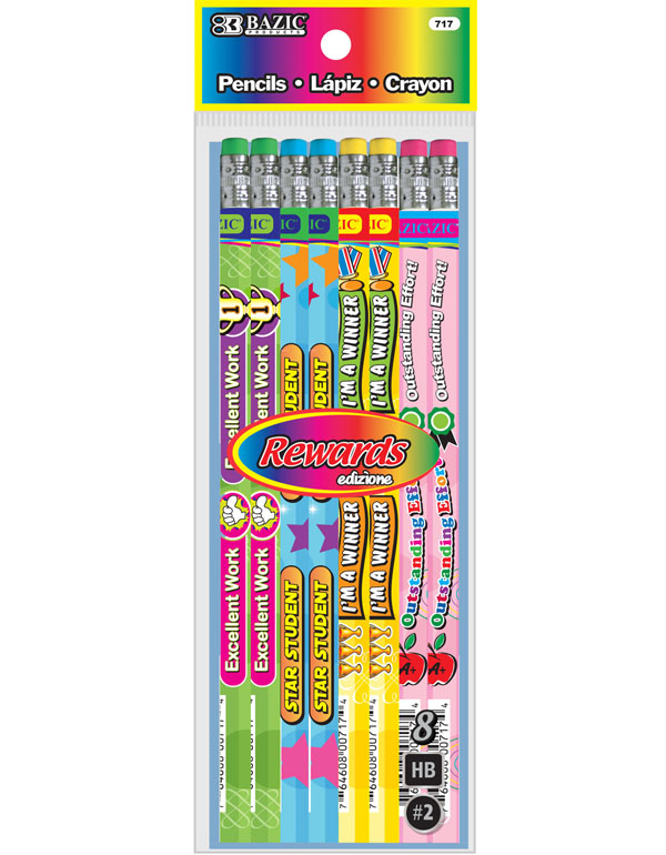 Bazic Reward & Incentive Wood Pencil with Eraser