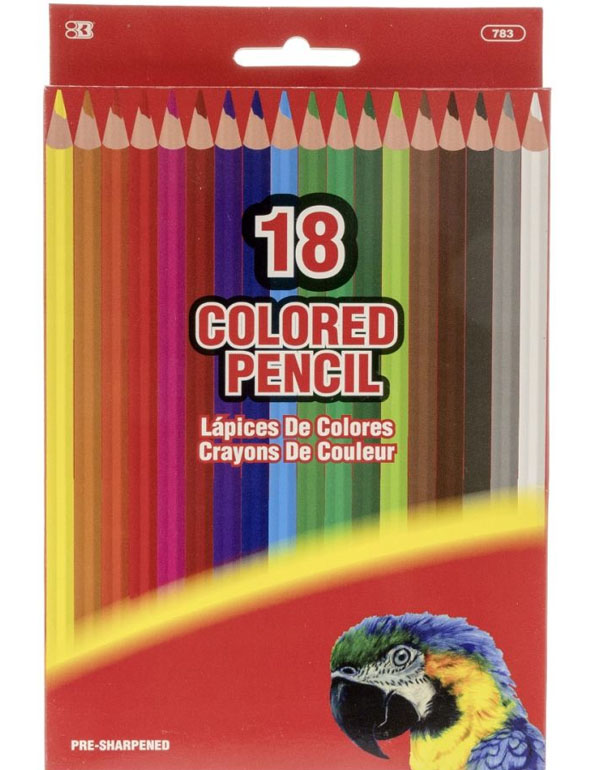 Bazic 18 Color Pencils