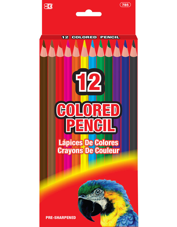 Bazic 12 Color Pencils