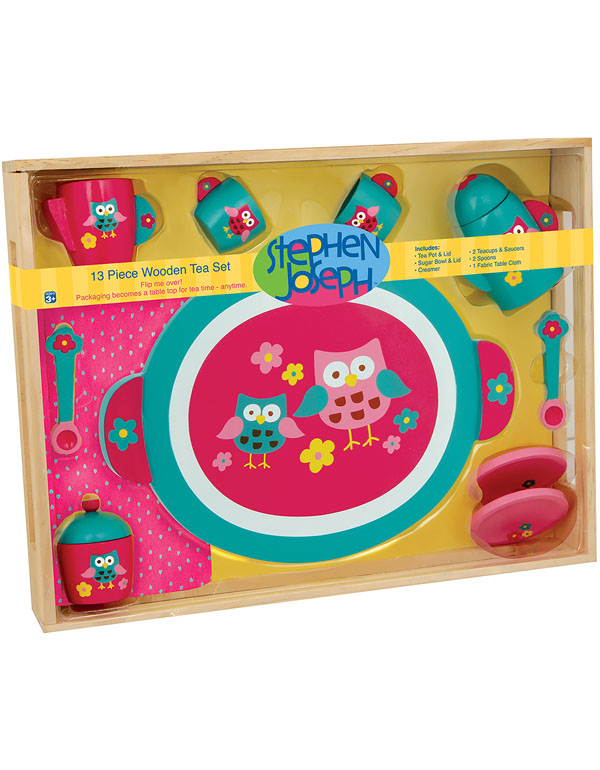 Stephen Joseph Wooden Play Tea Set