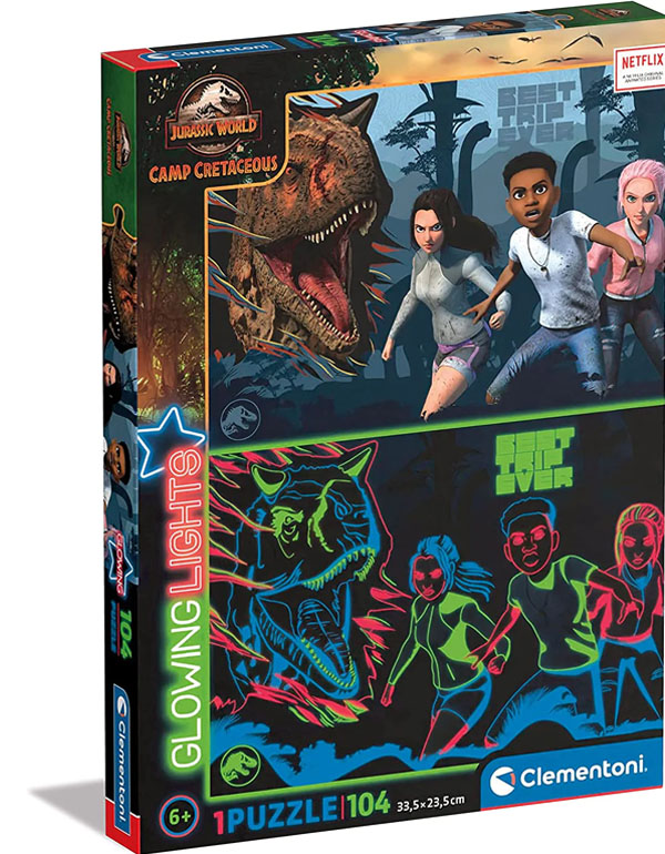 Clementoni Jurassic World Glow in The Dark Puzzle 104pcs