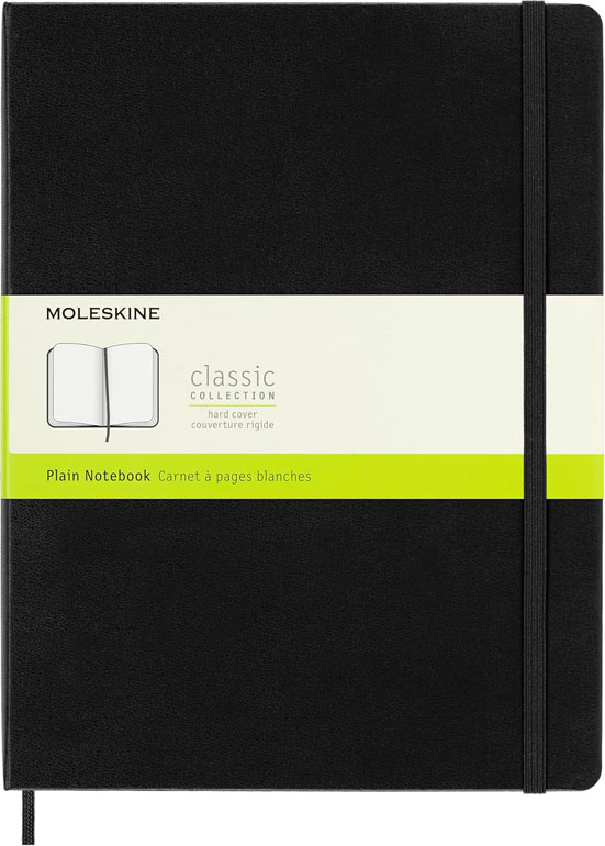 Moleskine Hardcover Plain XL Notebook