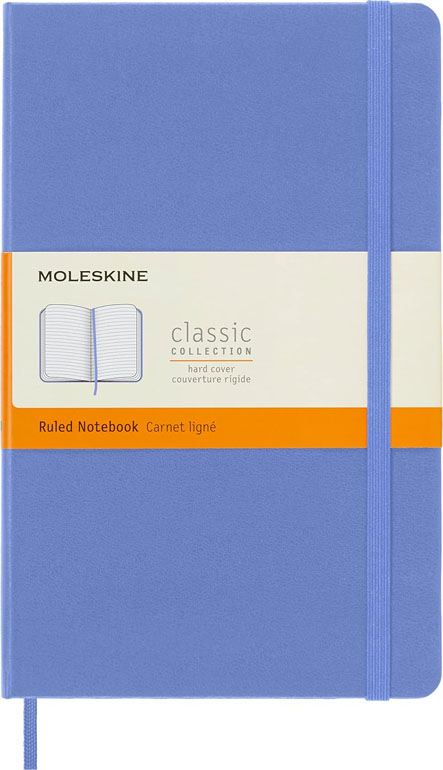 Cover: Moleskine Hardcover Ruled Large Notebook Hydrangea Blue