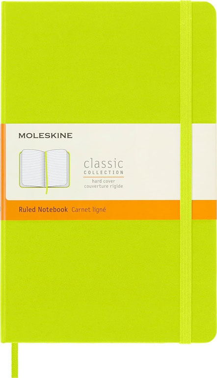 Cover: Moleskine Hardcover Ruled Large Notebook Lemon Green