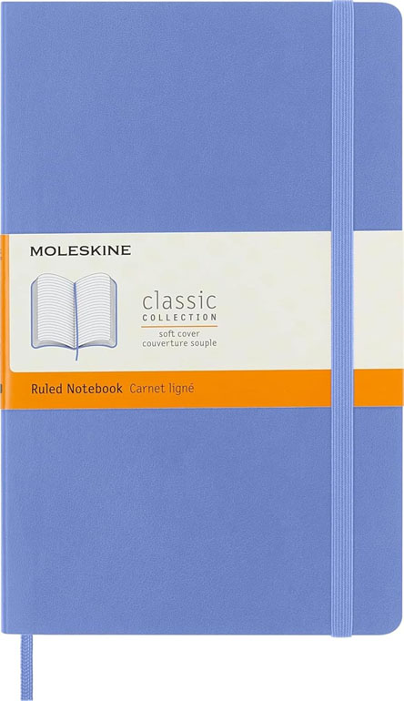 Cover: Moleskine Softcover Ruled Large Notebook Hydrangea Blue