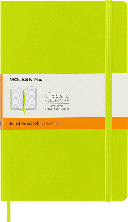 Cover: Moleskine Softcover Ruled Large Notebook Lemon Green