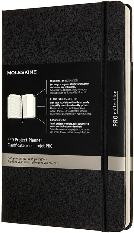 Cover: Moleskine PRO Project Planner Large Hardcover Black