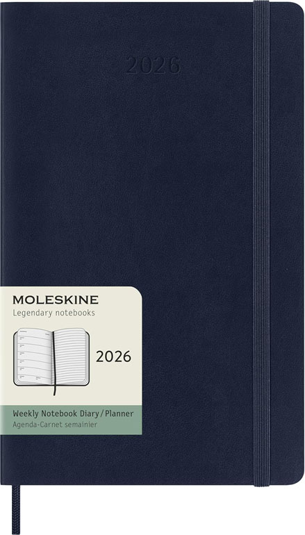 Moleskine Weekly Planner 2026 12 Months Weekly Planner Softcover Large Blue