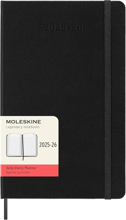 Moleskine Classic 18 Month 2025-2026 Daily Planner Hardcover Large Black