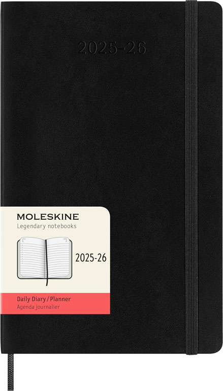 Cover: Moleskine Classic 18 Month 2025-2026 Daily Planner Softcover Large Black