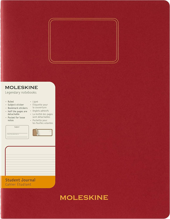 Moleskine Student Cahier Journal Red