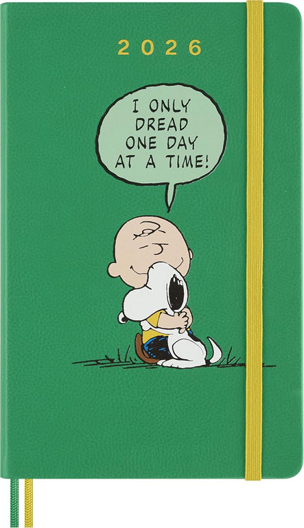 Moleskine Peanuts Daily Planner 2026 12 Months Diary Hardcover Large