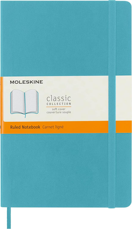Cover: Moleskine Softcover Ruled Large Notebook Reef Blue