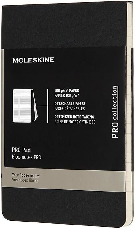 Moleskine PRO Pad Pocket Ruled Black