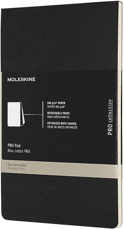 Cover: Moleskine PRO Pad Large Ruled Black