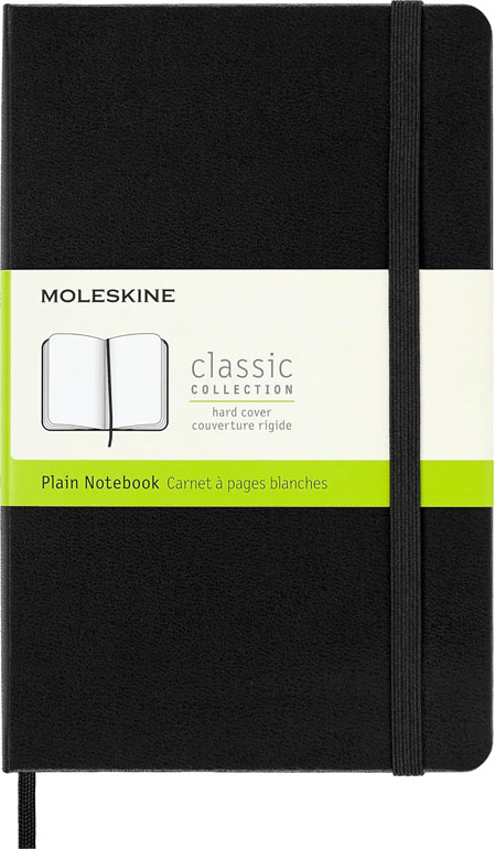 Moleskine Hardcover Plain Notebook Medium