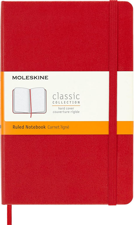 Moleskine Hardcover Ruled Medium Notebook