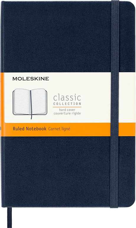 Cover: Moleskine Hardcover Ruled Medium Notebook Blue