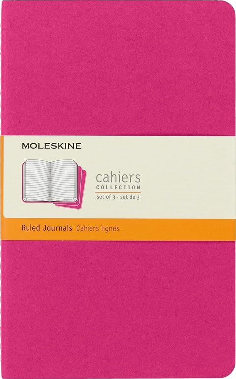 Moleskine Softcover Cahier Journal Ruled Kinetic Pink