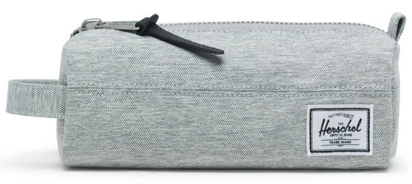 Herschel Pencil Case Light Grey Crosshatch