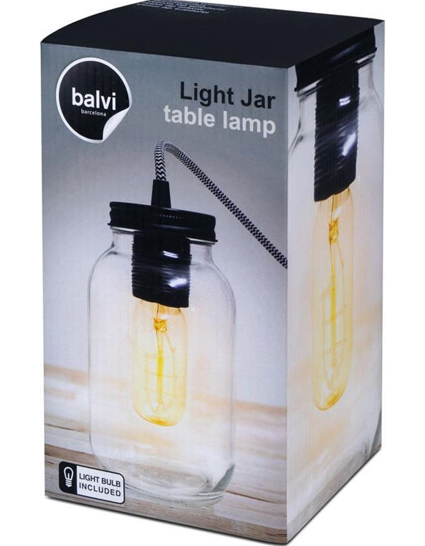 Balvi Table Lamp Glass Jar