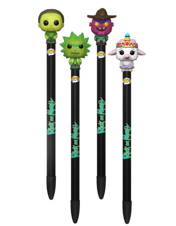Pop! Toppers Rick and Morty Assorted Pens, per piece