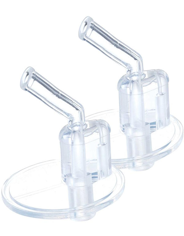 b.box Insulated Drink Bottle Replacement Straw Tops Twin Pack