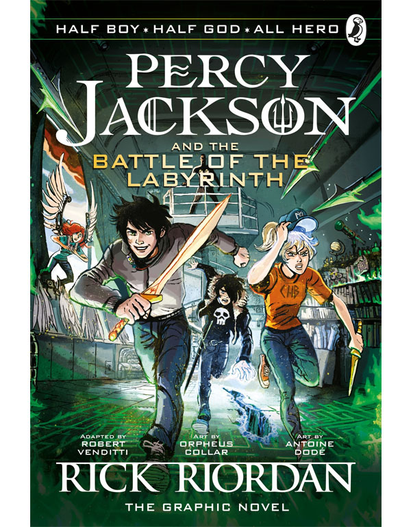Cover: The Battle of the Labyrinth: The Graphic Novel