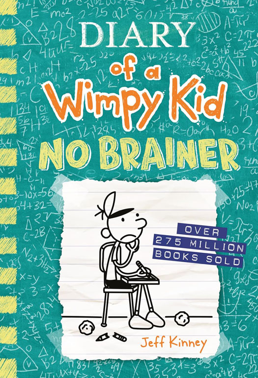 Cover: Diary of a Wimpy Kid: No Brainer (Book 18)