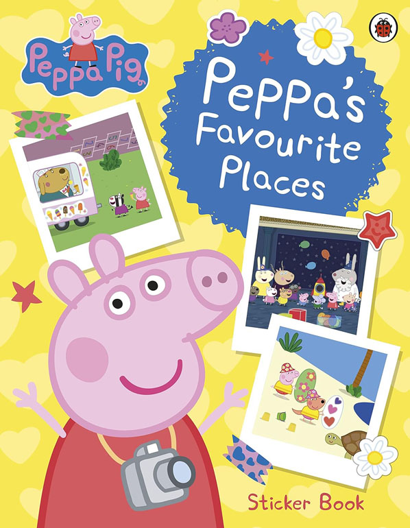 Cover: Peppa Pig: Peppa's Favourite Places: Sticker Scenes Book
