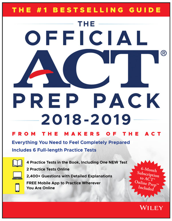 The Official ACT Prep Pack with 6 Full Practice Tests (4 in Official ACT Prep Guide + 2 Online)