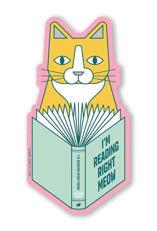 I'm Reading Right Meow Sticker