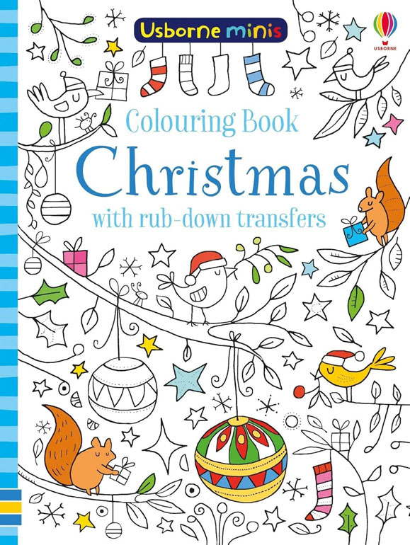 Cover: Colouring Book Christmas with rub-down transfers
