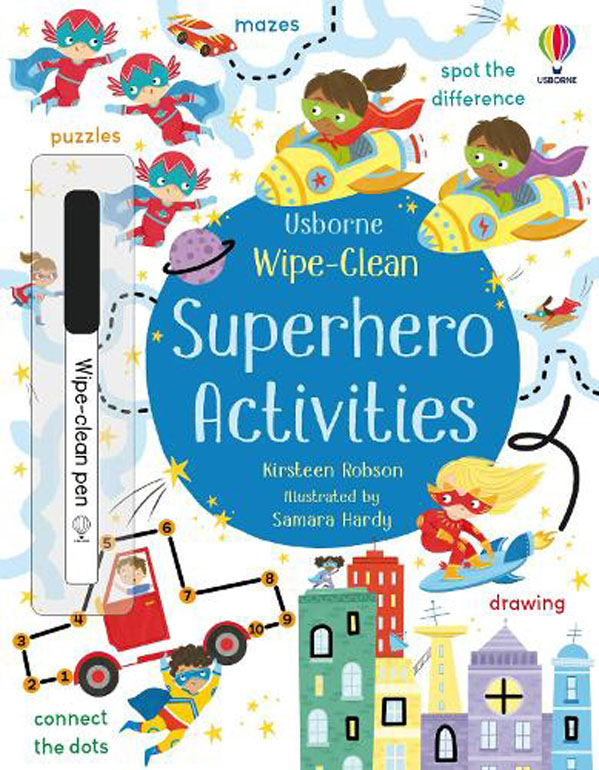 Cover: Wipe-Clean Superhero Activities