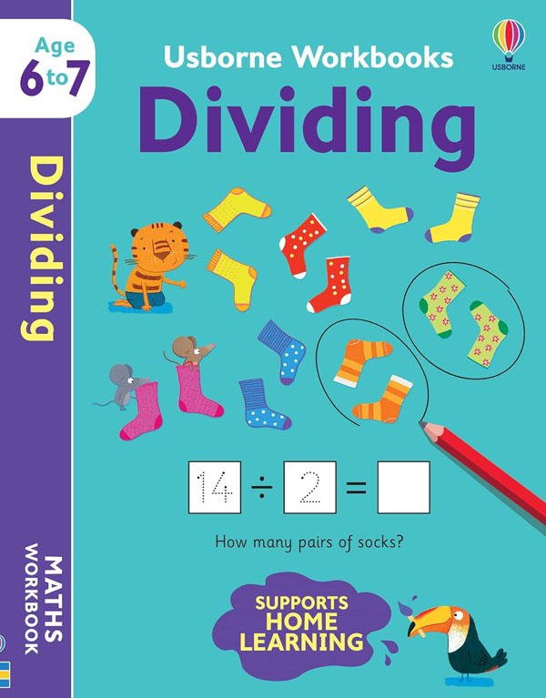 Cover: Usborne Workbooks Dividing 6-7